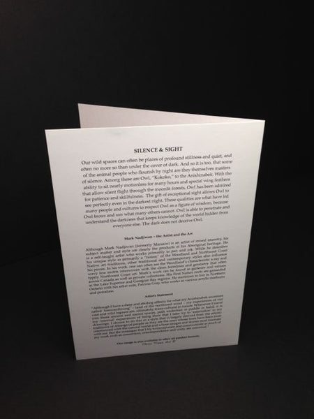 Canadian Artist - Blank - Indigenous - Silence & Sight Art Card (AC910)