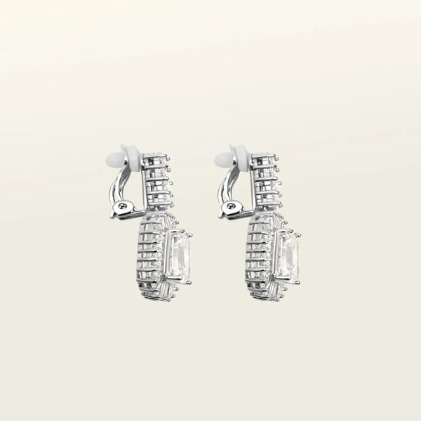 Earrings - Clip On - Cubic Zirconia - Fashion