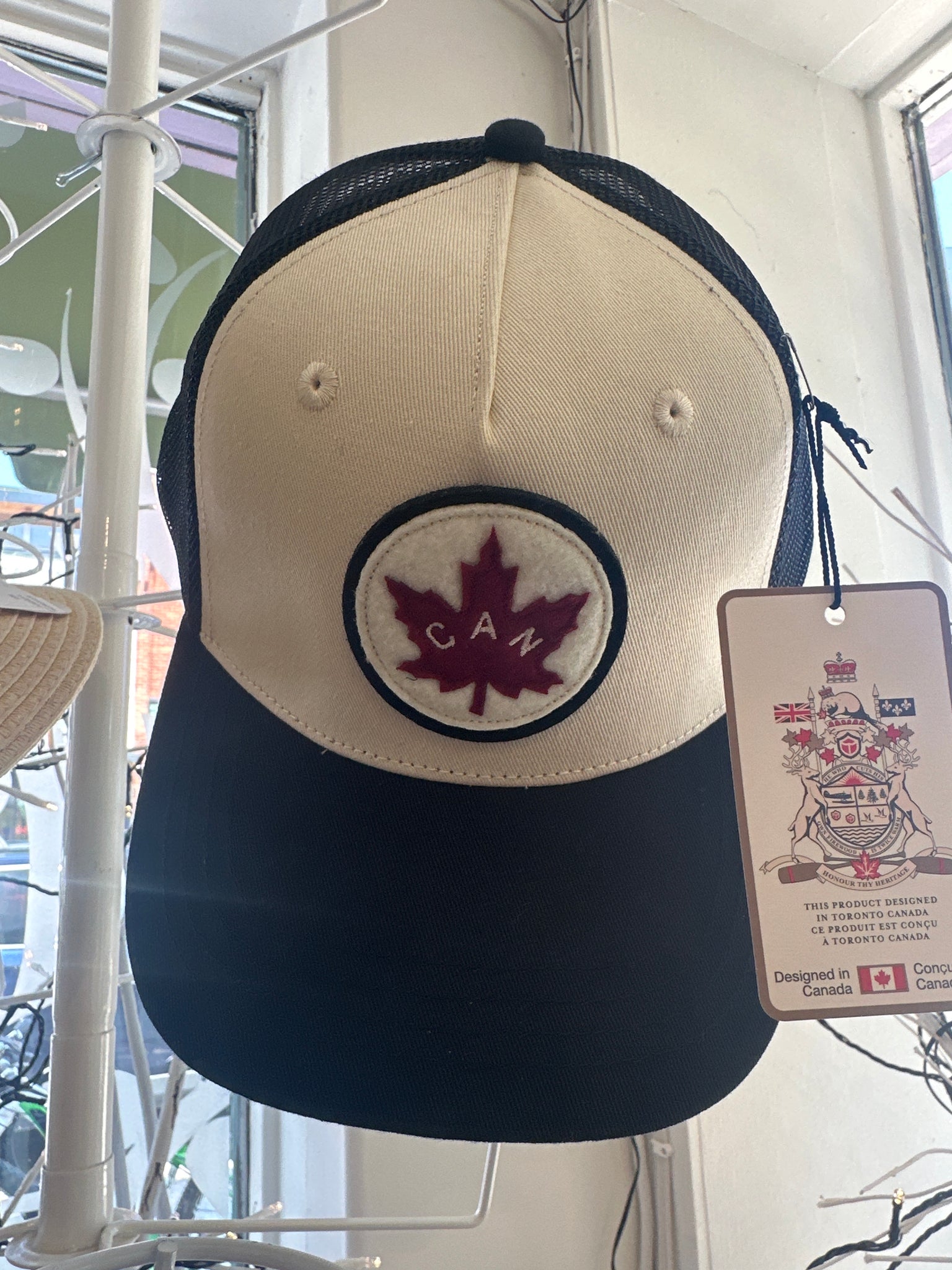 Hats - Canada Trucker Hat - Red Canoe