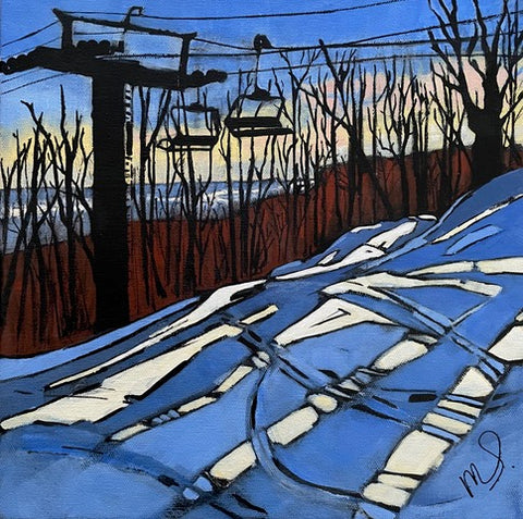 Margaret Cora Art - Coaster - Blue Sunrise - W15