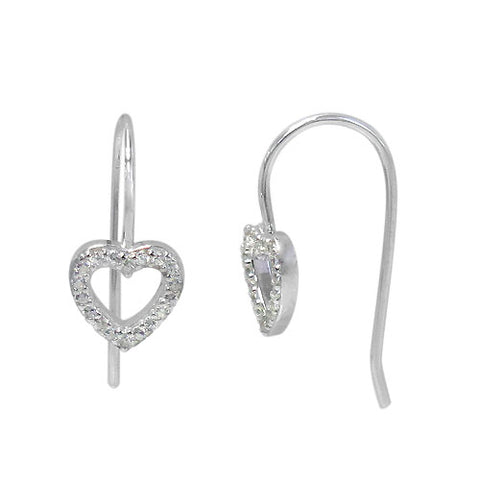Earrings - .925 SS - heart #850
