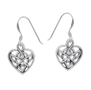 Earrings - .925 SS - celtic heart #74