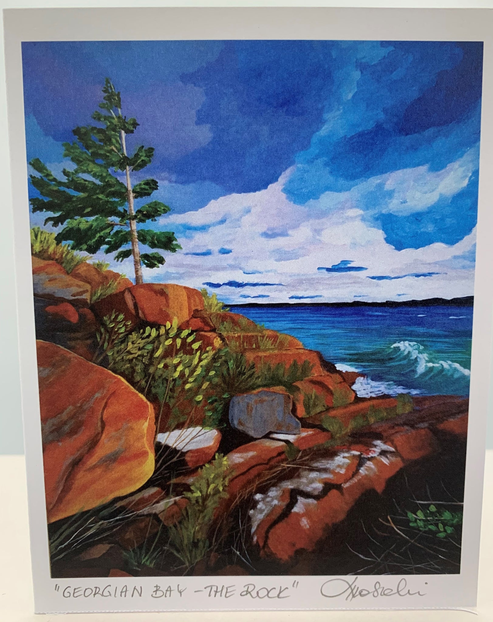 Local Artist - "Georgian Bay - The Rock" - Blank
