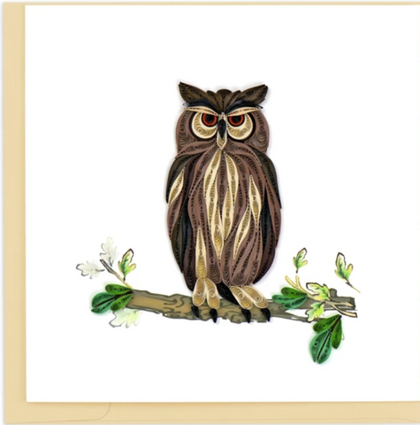 Birds - Blank - Horned Owl - Quilling Art