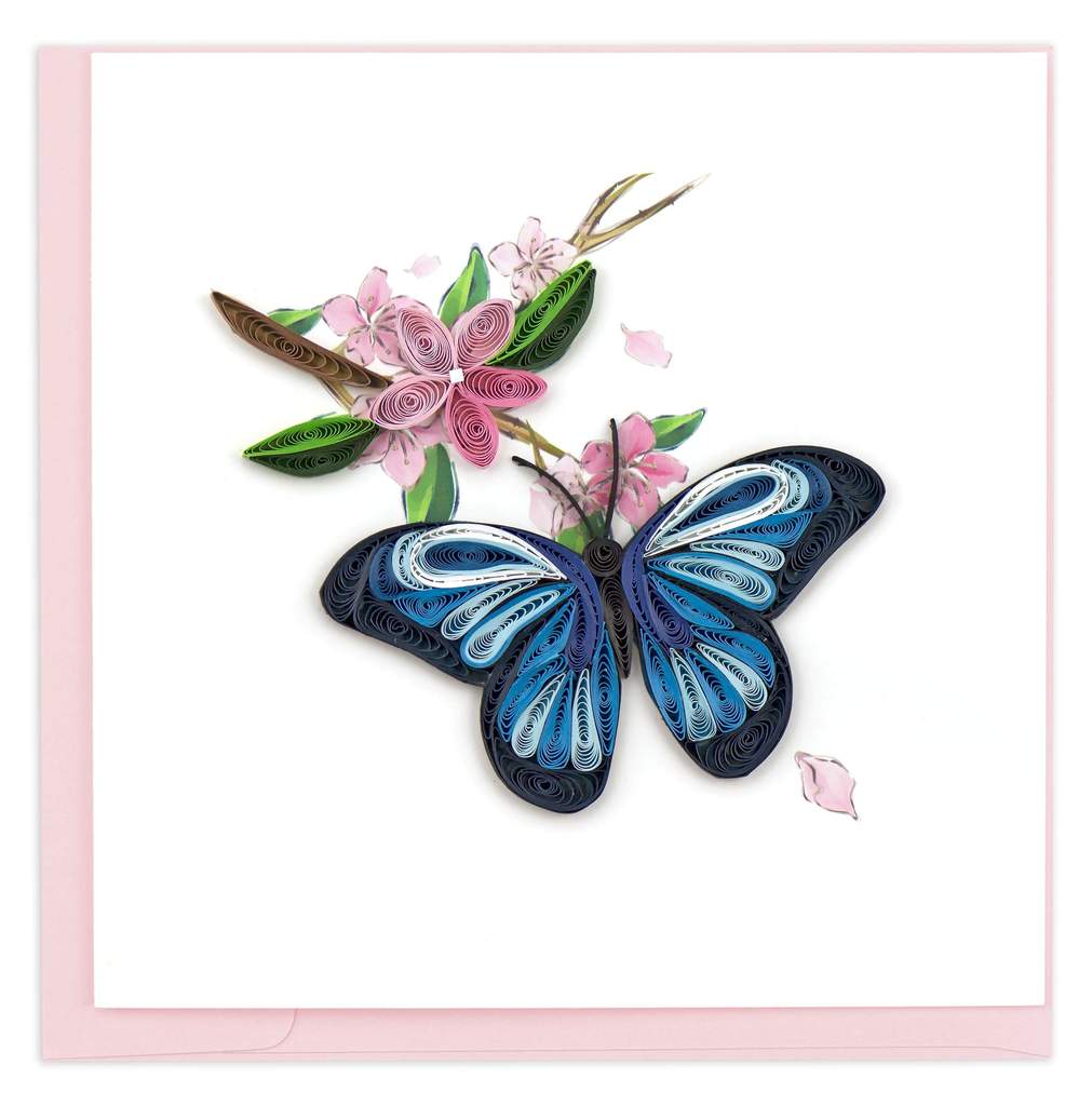 Butterfly - Blank - Blue - Quilling Art